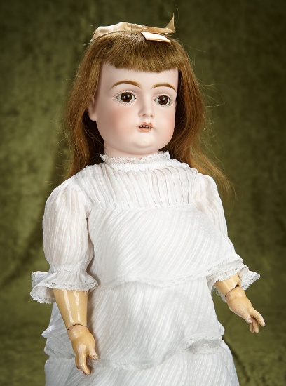 21" German bisque child by Kestner with original signed body. $400/500