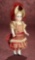 German All-Bisque Miniature Doll in Wonderful Original Costume 600/900