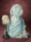 19th Century Aqua Gown for Lady Doll, with Bonnet 300/500