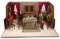 French Miniature Room with Original Furnishings in Original Presentation Box 1400/1800