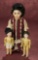 German Bisque Child Doll, 1129, by Simon and Halbig with Her Two Miniature Dolls 800/1100