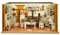 Grand German Wooden Dollhouse Kitchen with Exceptional Built-in Cabinets 3000/4000