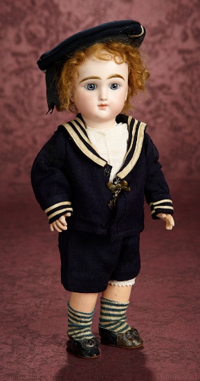 French Blue-Eyed Bisque "Bebe Francais" by Emile Jumeau 2800/3600