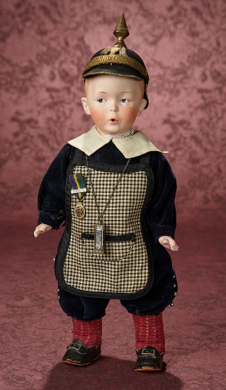 German Bisque "Whistling Jim" by Gebruder Heubach in Wonderful Costume 1100/1500