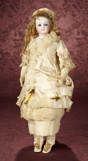 Beautiful French Bisque Poupee with Dehors Articulation from Maison Simonne 2500/3500