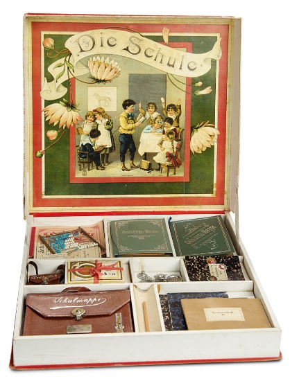 German Play Set "Die Schule" (The School) in Original Box 800/1100
