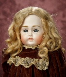 German Bisque Closed Mouth Doll by Kestner with Rare Jointed Ankles 1200/1600