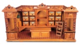 German Wooden Store with Original Decorative Papers from Gebruder Bing 1400/1800