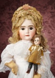 Beautiful and Rare Large German Bisque Doll Known as 