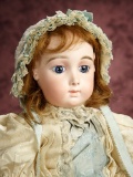 French Bisque Blue-Eyed Bebe Triste by Emile Jumeau, Rare Size 9 9000/12,000