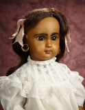 French Brown-Complexioned Bisque Bebe by Emile Jumeau 1200/1800