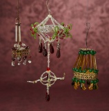 Three Early Dollhouse Chandeliers in Various Styles 400/600