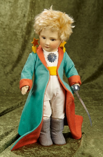 17" American felt artist doll "The Little Prince" by R. John Wright, limited edition