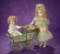 German Lithographed Tinplate Doll Carriage by Maerklin 1100/1300
