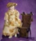 German Bisque Closed Mouth Doll, Bare Bisque Feet by Simon and Halbig 600/800