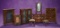 Set, Early Biedermeier Dollhouse Furnishings with Rosewood Finish 600/900