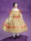 German Porcelain Dollhouse Doll in Original Costume 300/400