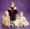 American Bisque Portrait Dolls of Charles, Anne, Caroline by Martha Thompson 900/1100