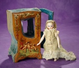 French Miniature Sedan Chair with Cherubic Scenes 400/500