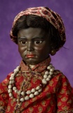 Very Rare German Brown-Complexioned Bisque Doll, 1301, Simon & Halbig 6500/7800