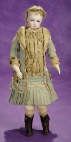 French Bisque Poupee, Jumeau, Original Costume and Signed 