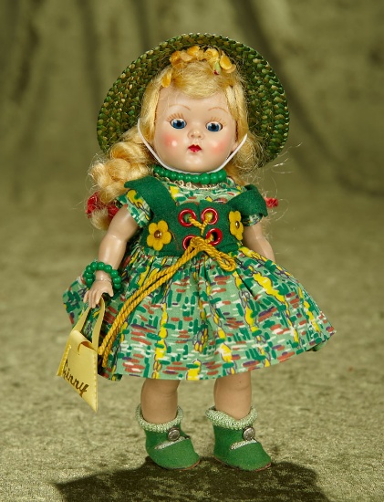 8" Blonde Braids Painted Lash Ginny from "My Tiny Miss" series,1954. $400/500
