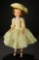 Cissy in Sheer Yellow Nylon Dress with Yellow Woven Hat, 1956 800/1100