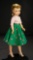 Cissy in Green Rosebud Cotton Skirt, 1956 600/800