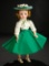 Elise in Polka Dot Blouse and Green Skirt, 1957 500/700