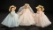 Cissette in Rare Pink Bridal Gown Along with Two Bridesmaids, 1959 900/1200