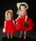 Elise in Red Cotton Sateen Dress and White Woven Hat, 1958 400/500