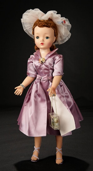 Cissy in Lilac Sheath Dress with Overskirt and Accessories, 1957 1100/1400