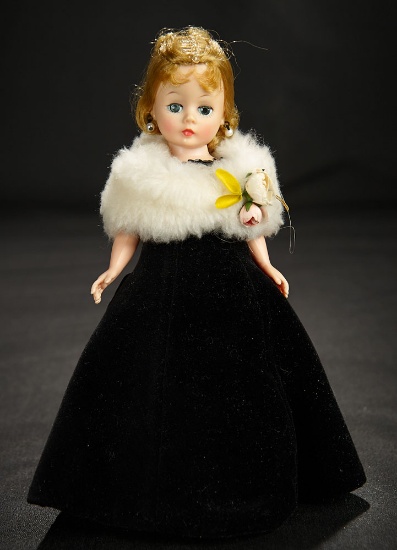 Cissette in Black Velvet Gown, 1957 500/700