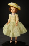 Cissy in Sheer Yellow Nylon Dress with Yellow Woven Hat, 1956 800/1100