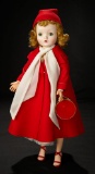 Cissy in Red Felt Coat and Hat with Chiffon Scarf, 1957 700/900