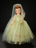 Cissy in Apple Green Tulle Gown with Rare Veil, 1958 900/1300