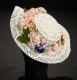 White Woven Hat for Cissy in Original Box, c.1957 300/500