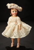 Cissette in White Lace Dress with Exuberant Hat, 1959 400/600