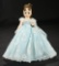 Cissette with Blue Nylon Flocked Ballgown, 1960 $300/500