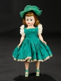 Cissette in Green Cotton Sateen Dress and Bonnet, 1958 $300/500