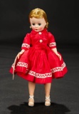 Cissette in Red Cotton Dress with Braid Trim, c. 1957 $300/400