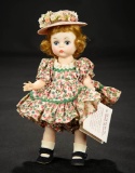 Wendy-Kins in Flowered Cotton Dress, c. 1957 $300/400