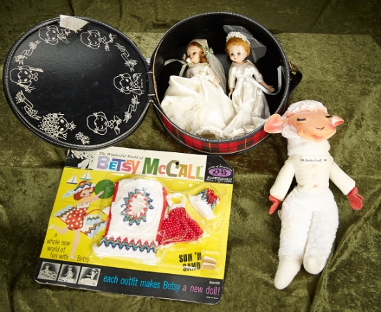 8"-12" Vintage Betsy McCall brides, fashion pack, Pretty Pac and Lambchop.