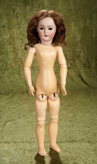 19" German bisque lady doll, 1159, by Simon and Halbig with shapely lady body. $800/1100