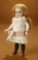 Large German All-Bisque Black-Stocking Doll, 886, by Simon and Halbig 800/1100