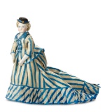 Stunningly-Beautiful German Bisque Twill-Bodied Lady Doll by Simon and Halbig 2400/2800