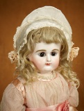 Lovely French Bisque Brown-Eyed Bebe by Petit & Dumoutier 7000/9000