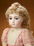 Gorgeous All-Original French Blue-Eyed Bisque Bebe Triste, Size 12, Emile Jumeau 11,000/13,000