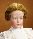 Rare German Bisque Blue-Eyed Art Character, Model 150, by Simon and Halbig 6500/8500