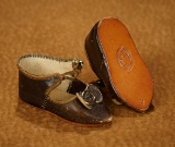 French Leather Shoes for Bebe Bru, Size 6 300/400